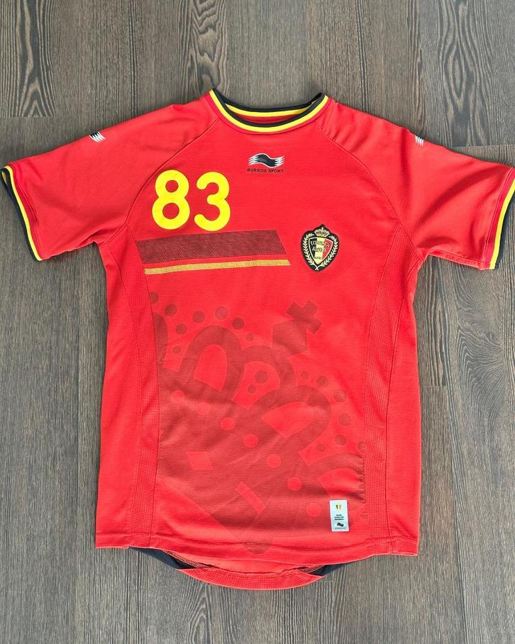 Maillot officiel des Diables Rouges floqué Nicolas 83 L, Sport en Fitness, Voetbal, Zo goed als nieuw, Shirt, Maat L, Ophalen