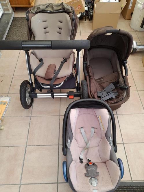 Buggy, Enfants & Bébés, Poussettes & Combinaisons, Utilisé, Poussette combi, Maxi-Cosi, Pneus, Avec siège auto, Avec nacelle, Tige de poussée réglable