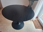 Table ronde noire JYSK – pied central – très bon état, Maison & Meubles, Enlèvement