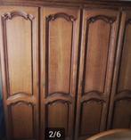 Kleerkast hout vintage, Huis en Inrichting, Kasten | Kleerkasten, Ophalen, Gebruikt, Eikenhout, Met hangruimte