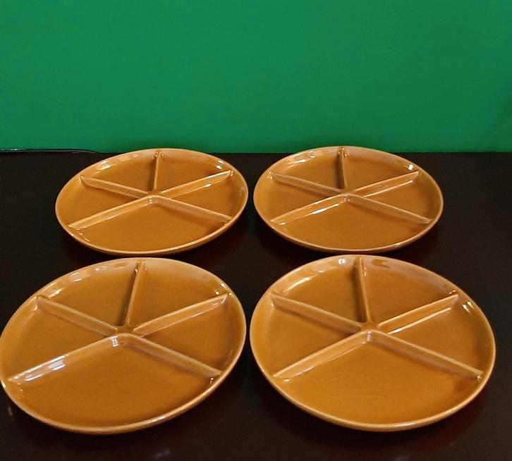 Fondue of tapasborden verschillende soorten per 4 stuks, Huis en Inrichting, Keuken | Servies, Zo goed als nieuw, Bord(en), Ophalen of Verzenden