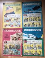 4 ROBBEDOES WEEKBLADEN 1963 MET MICROVERHALEN, Boeken, Gelezen, Ophalen of Verzenden, Franquin, Meerdere stripboeken