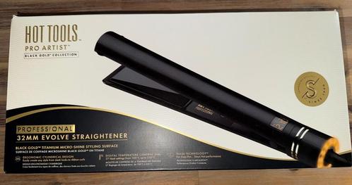 Hot Tools Professional Evolve Stijltang Black Gold 32mm, Handtassen en Accessoires, Uiterlijk | Haarverzorging, Nieuw, Krultang of Stijltang