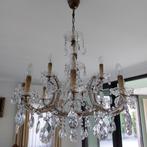 Kroonluchter kristal, Huis en Inrichting, Lampen | Kroonluchters, Ophalen, Gebruikt, Glas
