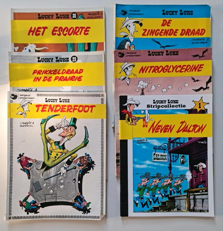 Strips Lucky luke / Jim Morris  ( 6 stuks ), Boeken, Stripverhalen, Zo goed als nieuw, Ophalen of Verzenden