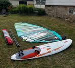 Windsurfset compleet - Tiga board + 2 zeilen, Watersport en Boten, Windsurfen, Ophalen of Verzenden, Zo goed als nieuw, Complete set