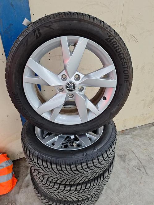 Skoda Superb Winterset 17 Inch Origineel, Auto-onderdelen, Banden en Velgen, Banden en Velgen, Winterbanden, 17 inch, 205 mm, Personenwagen