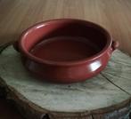 Terracotta ronde ovenschaal met 2 handvatten, Keramiek, Ophalen of Verzenden, Overige stijlen, Schaal of Schalen