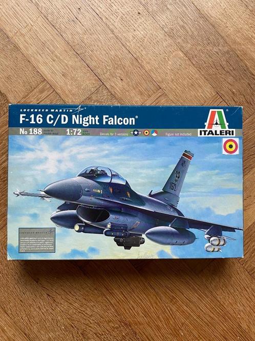 F-16 C/D NIGHT FALCON - BELGISCHE LUCHTMACHT - 1/72, Hobby en Vrije tijd, Modelbouw | Vliegtuigen en Helikopters, Nieuw, Vliegtuig