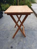 Klein, opvouwbaar bijzetafeltje, massief hout Ikea, Ophalen, Gebruikt