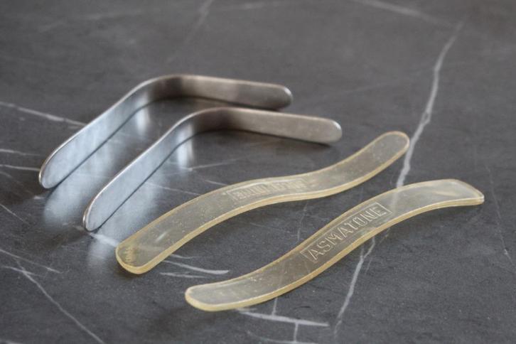 Vintage set medische neusoprolmechanismen — metaal en plasti, Diversen, Verpleegmiddelen, Gebruikt, Ophalen of Verzenden