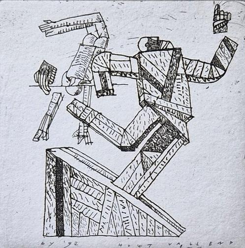 Bouke Ylstra - Gravure : 'Wood falling' (1992), Antiquités & Art, Art | Eaux-fortes & Gravures, Enlèvement