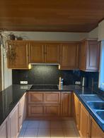 Keuken (excl. apparaten) uit eik en graniet, Huis en Inrichting, Keuken | Complete keukens, Ophalen, Gebruikt, Graniet of Steen