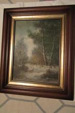 schilderij op doek, ingekaderd, Ophalen of Verzenden, Zo goed als nieuw, Schilderij