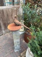 Gietijzeren fazant op arduinen zuil, Tuin en Terras, Ophalen, Zo goed als nieuw