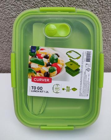 Curver Smart To Go Lunchbox 1,2 L + bestekset beschikbaar voor biedingen