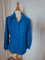 Prachtige blauwe bloes van Caroline Biss, Maat 38/40 (M), Blauw, Ophalen of Verzenden, Zo goed als nieuw