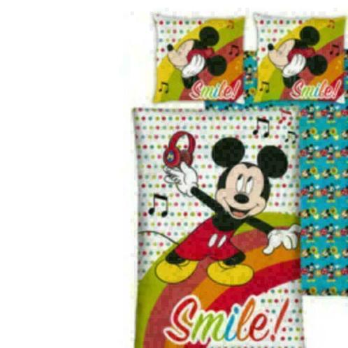 Mickey Mouse Dekbedovertrek 140 x 200 cm - Smile, Enfants & Bébés, Chambre d'enfant | Linge de lit, Neuf, Housse de couette, Autres couleurs