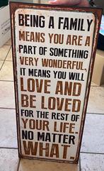 Metalen plaat familie, Ophalen, Zo goed als nieuw