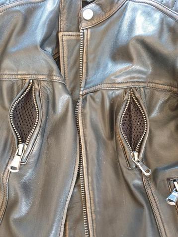 Veste moto modeka cuir effet vintage beschikbaar voor biedingen
