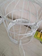 cage en metal blanc 20 cm pas pour oiseaux decoration, Comme neuf, Enlèvement ou Envoi