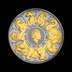 2 troy ounce zilveren Queens Beasts, Ophalen of Verzenden, Munten