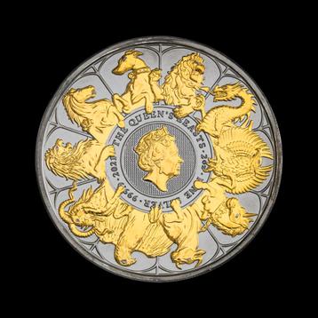 2 troy ounce zilveren Queens Beasts

 beschikbaar voor biedingen