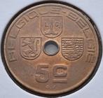 Proefslag 5 Cent 1938 Fr./Vl. Leopold III, Postzegels en Munten, Munten | België, Ophalen of Verzenden, Brons, Losse munt