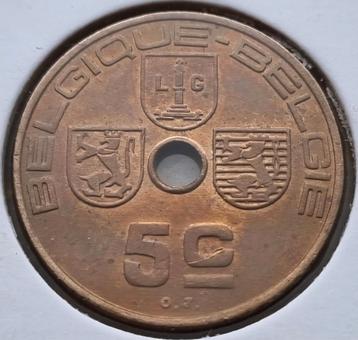Proefslag 5 Cent 1938 Fr./Vl. Leopold III  beschikbaar voor biedingen