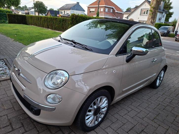 Fiat 500c 1.2i/51kw/2014/180000km/Cabriolet/Clim/T. bon état, Auto's, Fiat, Bedrijf, 500C, ABS, Airbags, Airconditioning, Centrale vergrendeling