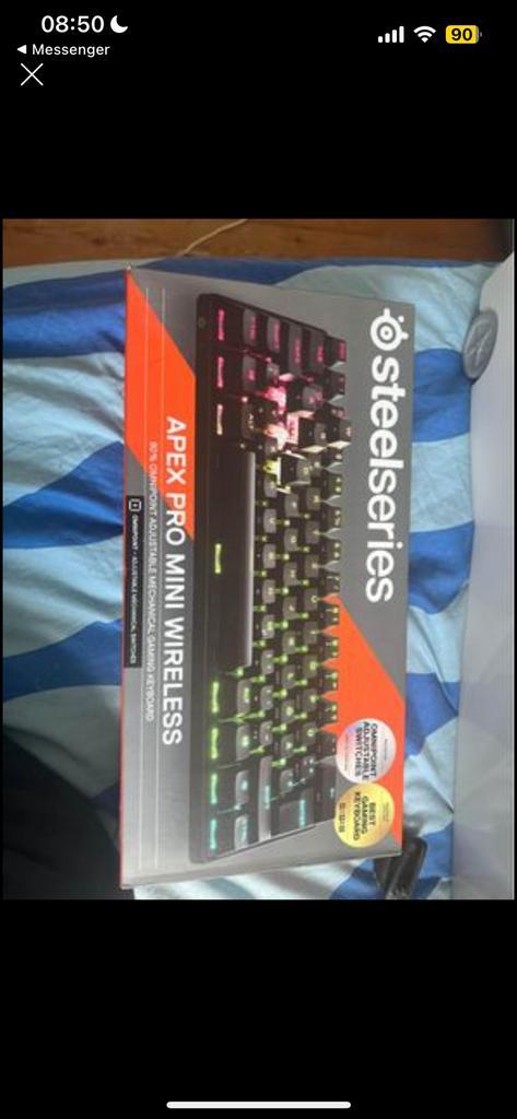 Steelserie apex pro mini wireless gaming toetsenbord, Computers en Software, Toetsenborden, Nieuw, Azerty, Draadloos, Gaming toetsenbord