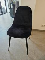 4 eettstoelen zwart, Ophalen, Zo goed als nieuw, Zwart