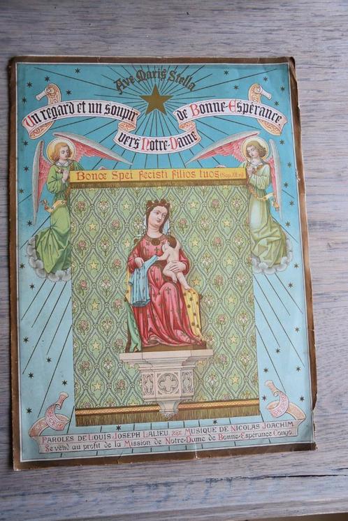 Notre-Dame de Bonne Espérance 1902 Cantique, Verzamelen, Religie, Gebruikt, Christendom | Katholiek, Overige typen, Verzenden