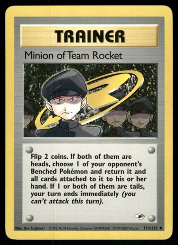 Minion of Team Rocket 113/132 - Gym Heroes (EX) beschikbaar voor biedingen