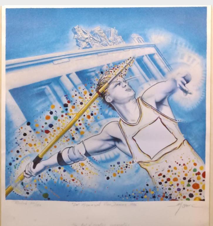 Daniel Monic (1948-2015): Reebok - 20 Memorial Van Damme, Antiek en Kunst, Kunst | Litho's en Zeefdrukken, Ophalen