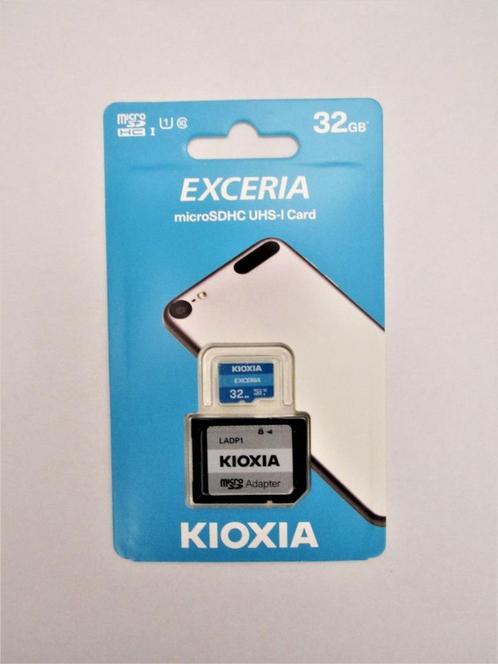 Carte micro SD Kioxia (Toshiba) 32 Go neuve, TV, Hi-fi & Vidéo, Photo | Cartes mémoire, Neuf, SD, 32 GB, Téléphone, Enlèvement ou Envoi