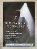 Poster Simply Red in Sportpaleis Antwerpen, Comme neuf, Enlèvement ou Envoi