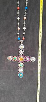 Prachtige ketting met kruis Kriss., Handtassen en Accessoires, Kettingen, Ophalen of Verzenden, Zo goed als nieuw, Overige materialen