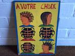 Vintage Afrikaanse kapper kunst, Ophalen