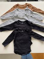 5 body's met lange mouwen van H&M, Kinderen en Baby's, Babykleding | Maat 62, Gebruikt, Jongetje of Meisje, Nacht- of Onderkleding