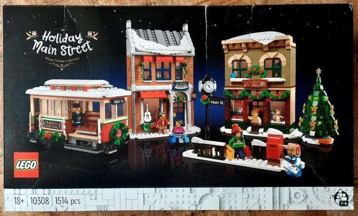 Lego 10308 Holiday Main Street Winter Village Collection, Kinderen en Baby's, Speelgoed | Duplo en Lego, Zo goed als nieuw, Lego
