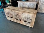 Dressoir Houtsnijwerk Ibiza/Boho uniek exemplaar, Ophalen, Met deur(en), Ibiza/Boho/Botanisch, 150 tot 200 cm