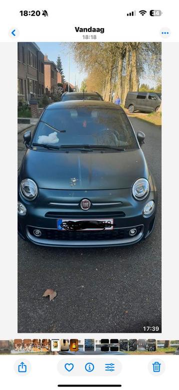 Fiat 500S hybride, Auto's, Voorwielaandrijving, Zwart, Stadsauto, USB