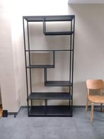 Zwart metalen design rek / open kast topkwaliteit, Ophalen, Met plank(en), 200 cm of meer, 50 tot 100 cm