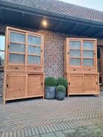 2 vitrines et armoires de buffet en teck, LIVRAISON GRATUITE, Maison & Meubles, Teck, 25 à 50 cm, Landelijk modern, Avec tablette(s)