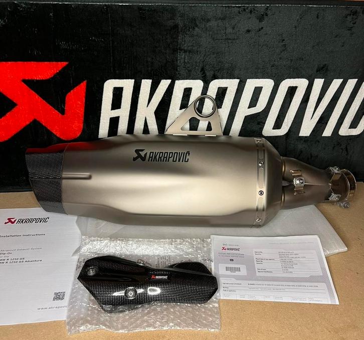 SOLD// Akrapovic Titanium BMW R1250GS/ R1200GS R1250GSA, Auto diversen, Tuning en Styling, Ophalen of Verzenden