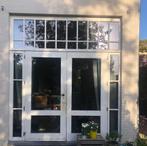 Dubbele buitendeur met vliegenraam, Ophalen, Glas, Buitendeur