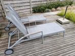 Ligzetels Bristol met kussen 70 Euro voor set, Tuin en Terras, Ophalen
