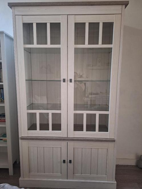 Vitrine kast, Huis en Inrichting, Kasten | Vitrinekasten, Zo goed als nieuw, 200 cm of meer, 50 tot 100 cm, 75 cm of meer, Met deur(en)