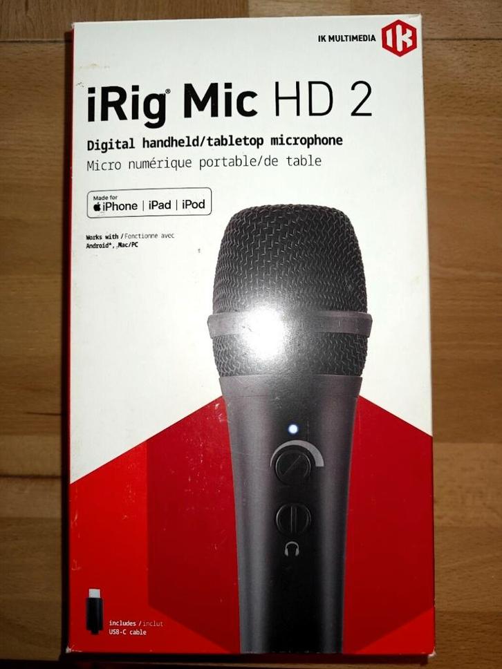 iRig Mic HD 2, Musique & Instruments, Microphones, Comme neuf, Autres types, Enlèvement ou Envoi